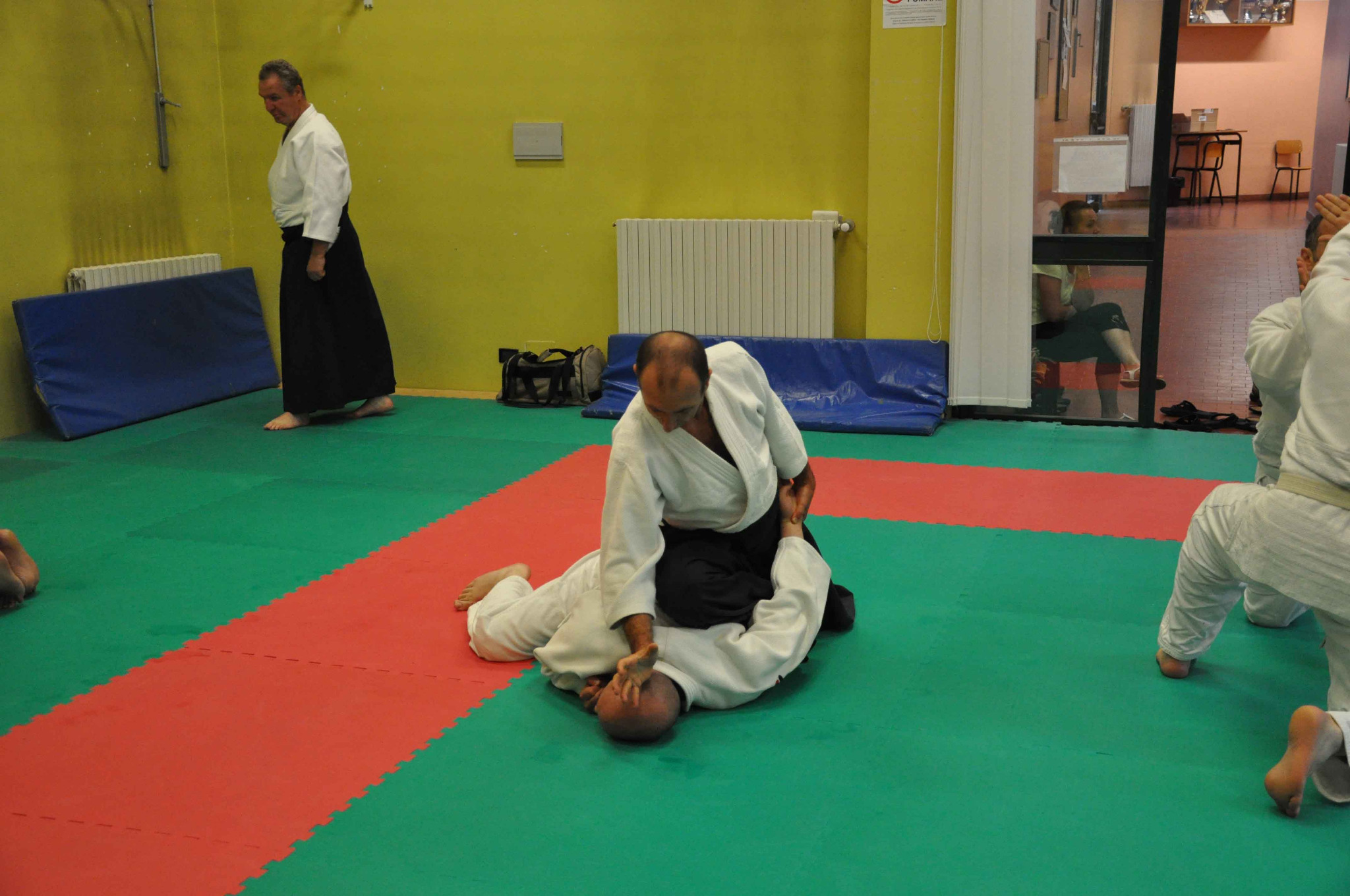 Lezione di Aikido sul tatami